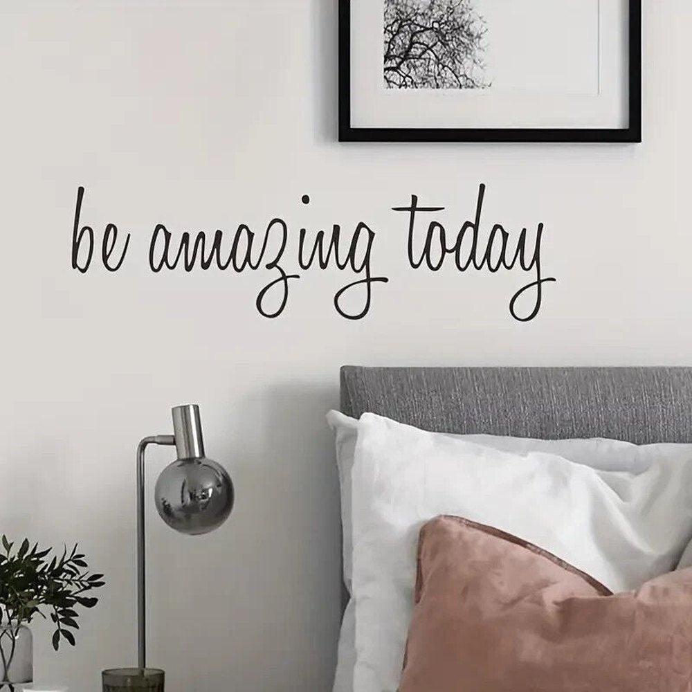 "Be Amazing Today" Inspirational Wall Decal 4.1" x 14.6" NEW! Home & Garden:Home Décor:Decals, Stickers & Vinyl Art Style Your Walls